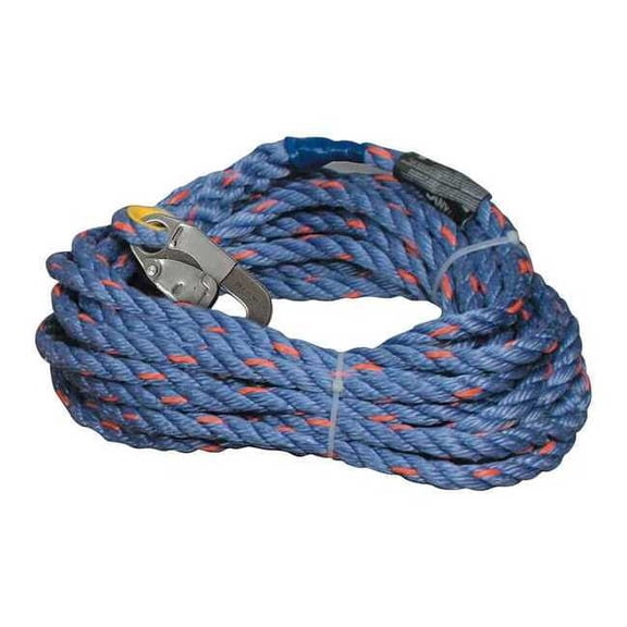 Miller by Pip Vertical Lifeline, 25 ft., Blue, Gray 300L-Z7/25FTBL