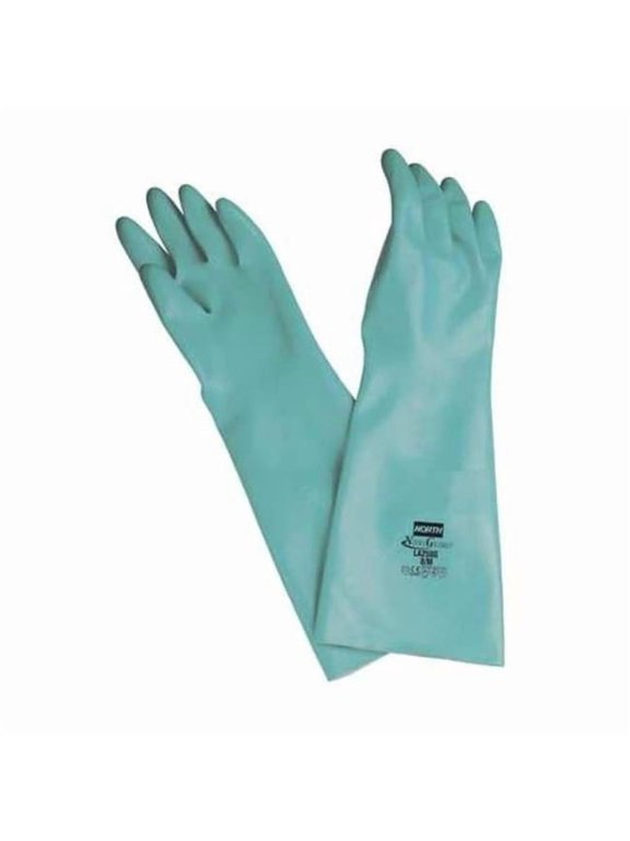 Honeywell North Chemical Resistant Glove,25 mil,Sz 9,PR LA258G/9