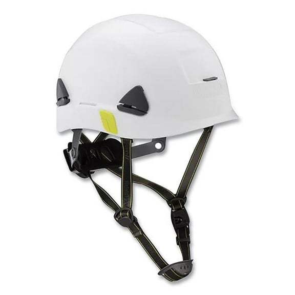 Honeywell North 280-CSH10001 Fiber-Metal Climbing Style Safety Helmet - Dual Locking Rachet Suspension - Non-Vented, White