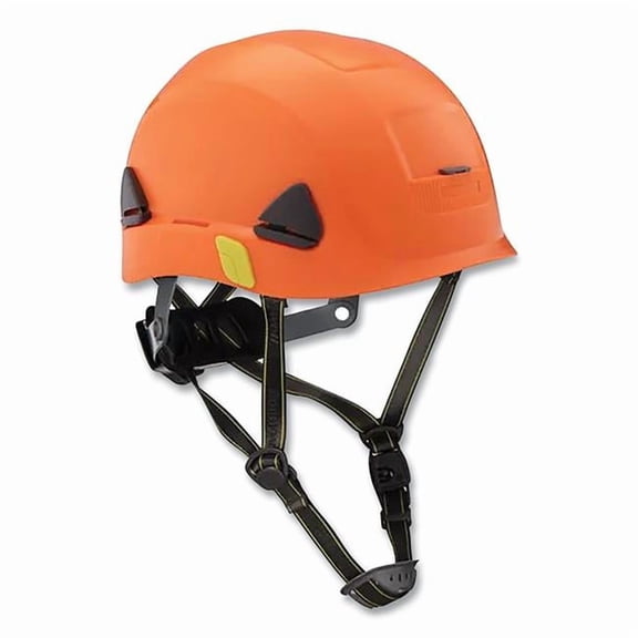 Honeywell North 280-CSH10046 Fiber-Metal Climbing Style Safety Helmet - Type II Dual Locking Rachet Suspension - Non-Vented, Orange