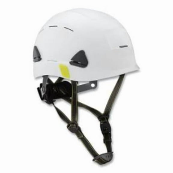 Honeywell North 280-CSH11001 Fibre-Metal Climbing Style Safety Helmet - Type II Dual Locking Rachet Suspension - Vented, White