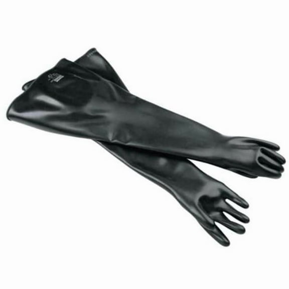 Honeywell North 068-8N1532-9Q 9.75 in. 15 mil Dry Box Neoprene Gauntlet Glove - Black