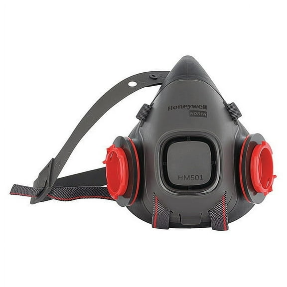 Honeywell North Half Mask Respirator,Black,S Mask Size HM501TS