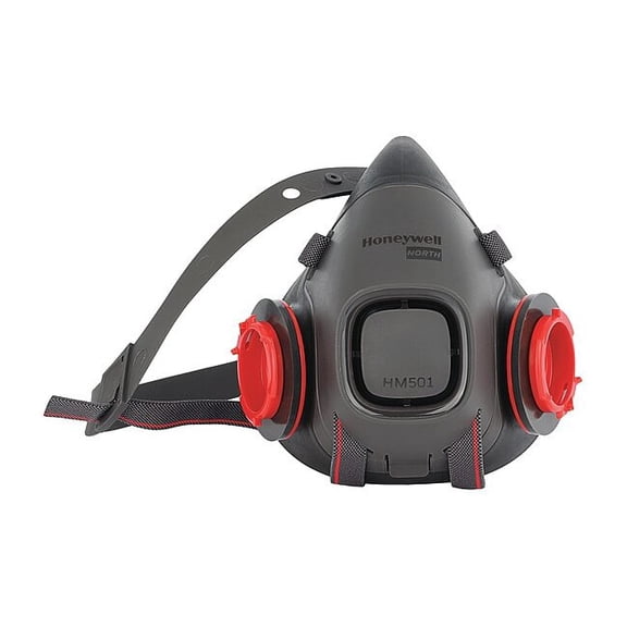 Honeywell North Half Mask Respirator,Black,S Mask Size HM501TS