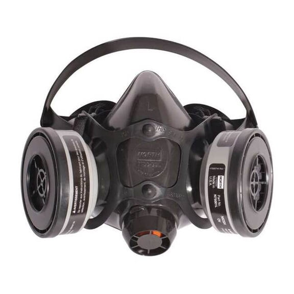 Honeywell North Half Mask Respirator Kit,L,Black 7701L