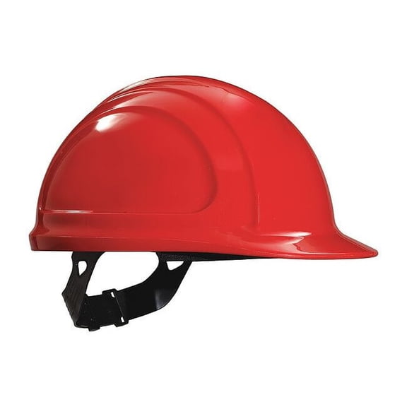 Hard Hat, North Zone, Polyethylene, 4 Point Pinlock, Type 1, Class E, Red