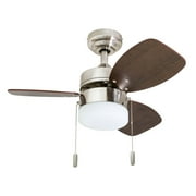 Honeywell Ocean Breeze 30-InchBrushed Nickel Small 3 Blade LED Ceiling Fan with Light