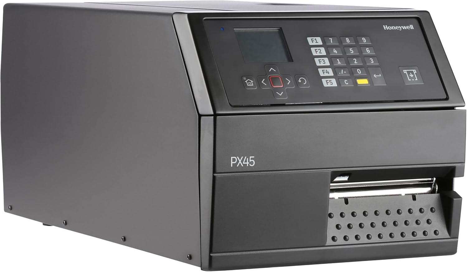 Honeywell PX4E Industrial Thermal Transfer Label Printer, 203 DPI, Ethernet & Parallel Interface, Real-Time Clock, Label Taken Sensor, Self-Strip, Includes Power Cord