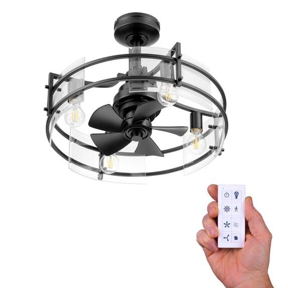 22 Inch Fan Free Shipping! Honeywell Padfield 22 Inch Black Indoor Ceiling Fan with ...