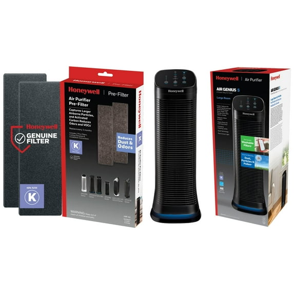 Honeywell Pre-Filter Air Genius 5 Air Purifier, Black