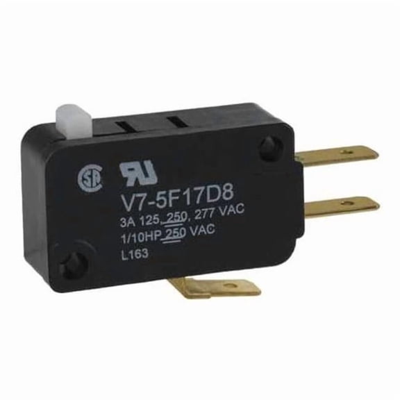 Snap Action Switch - V7 Series, SPDT, Pin Plunger, 3A, Miniature V7-5F17D8