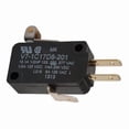 thumbnail image 1 of Miniature Snap Action Switch, Lever, Roller, Short Actuator, SPDT, 1 of 2