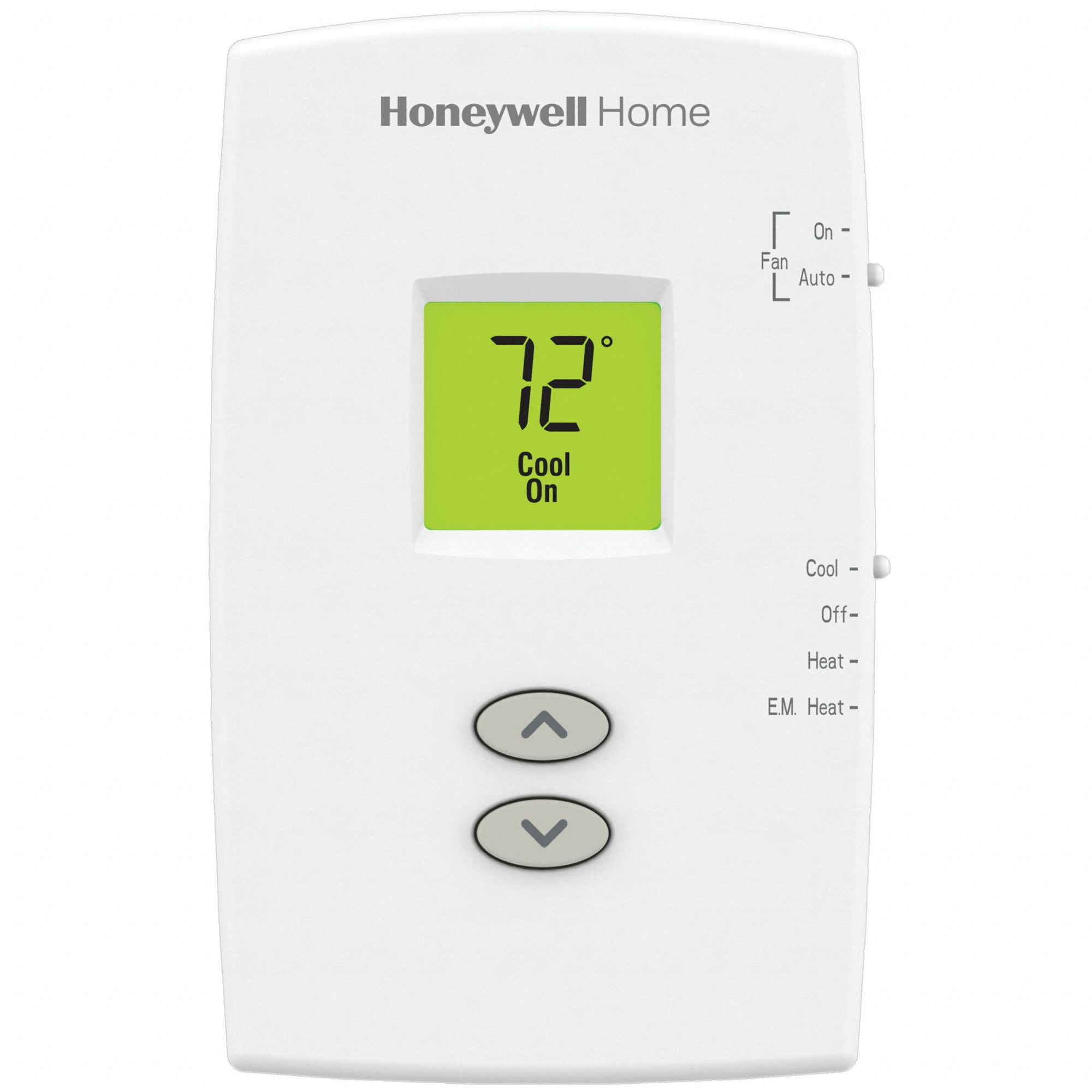 Honeywell White Digital Heat Pump Thermostat with Backlit Display