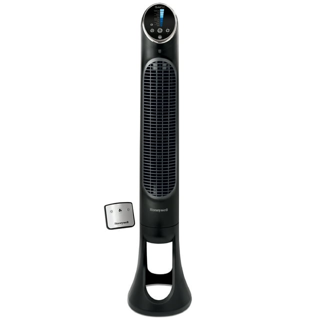 Honeywell 40" Black Quiet Set Oscillating Tower Fan, 30ft Air