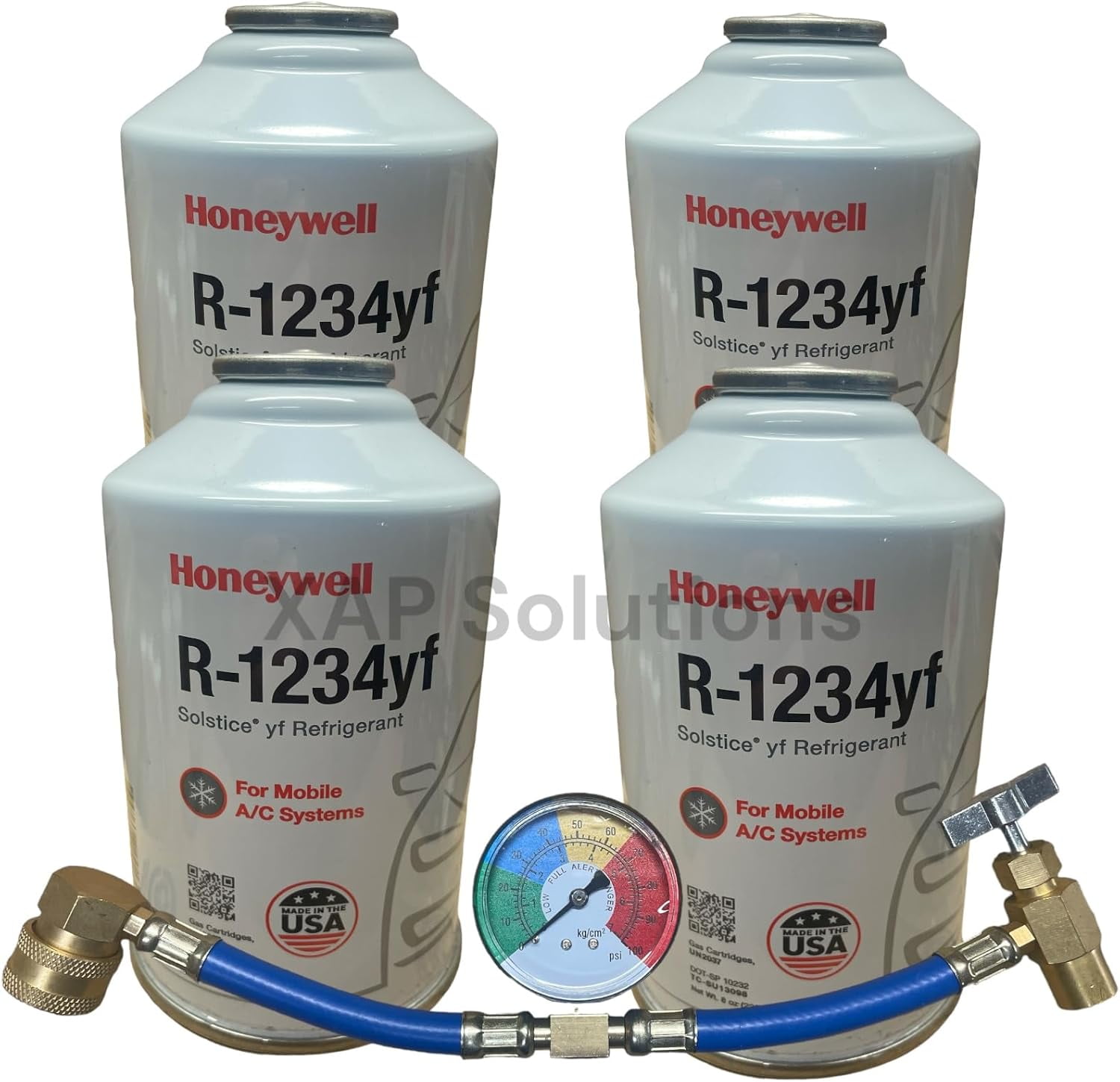 Honeywell R1234yf Solstice HFO Refrigerant MVAC 4 Cans HD Honeywell R1234yf Solstice HFO Refrigerant MVAC 4 Cans HD