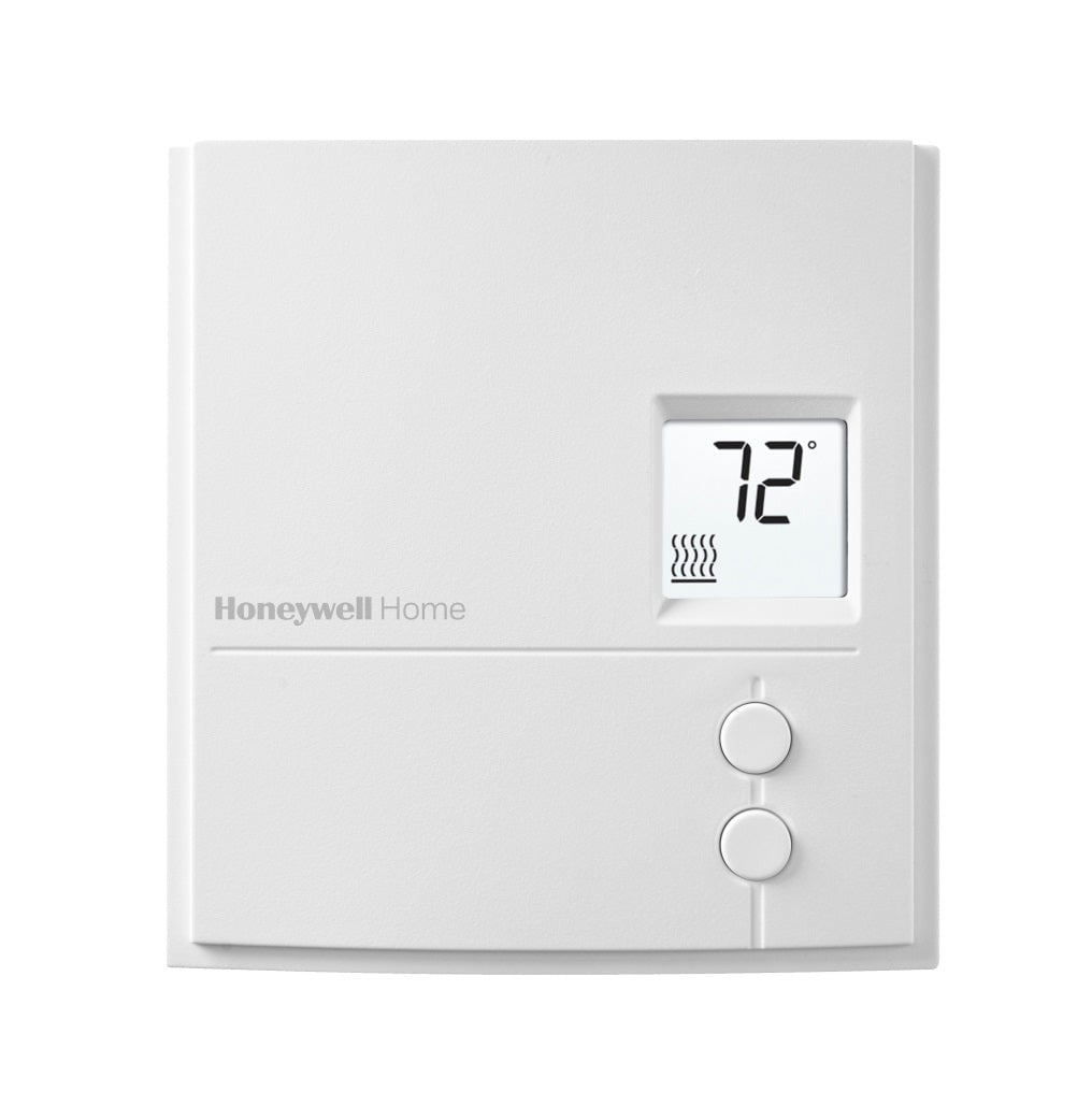 Honeywell White Square Non-Programmable Thermostat for Heating and Cooling