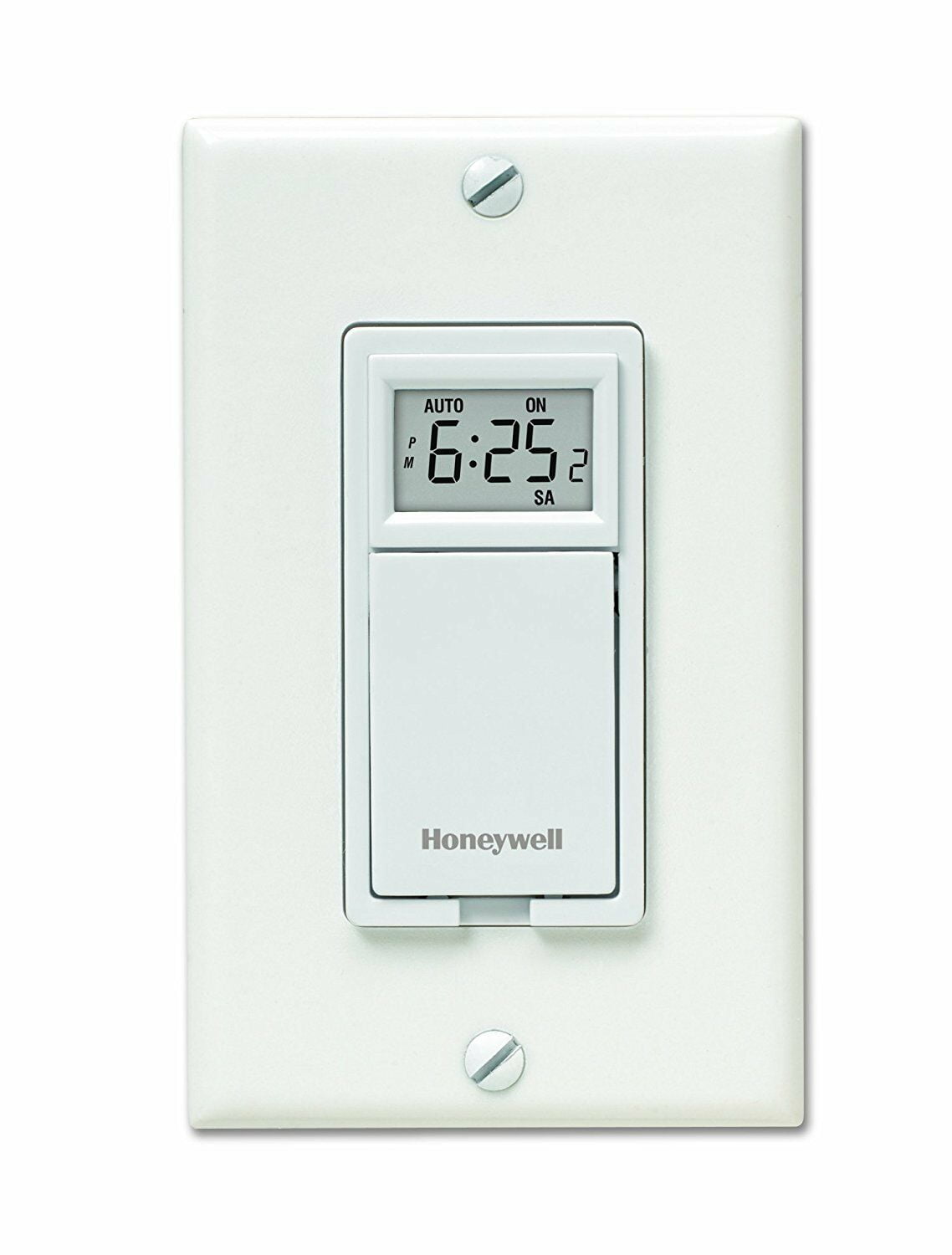 White Digital Programmable Light Switch Timer