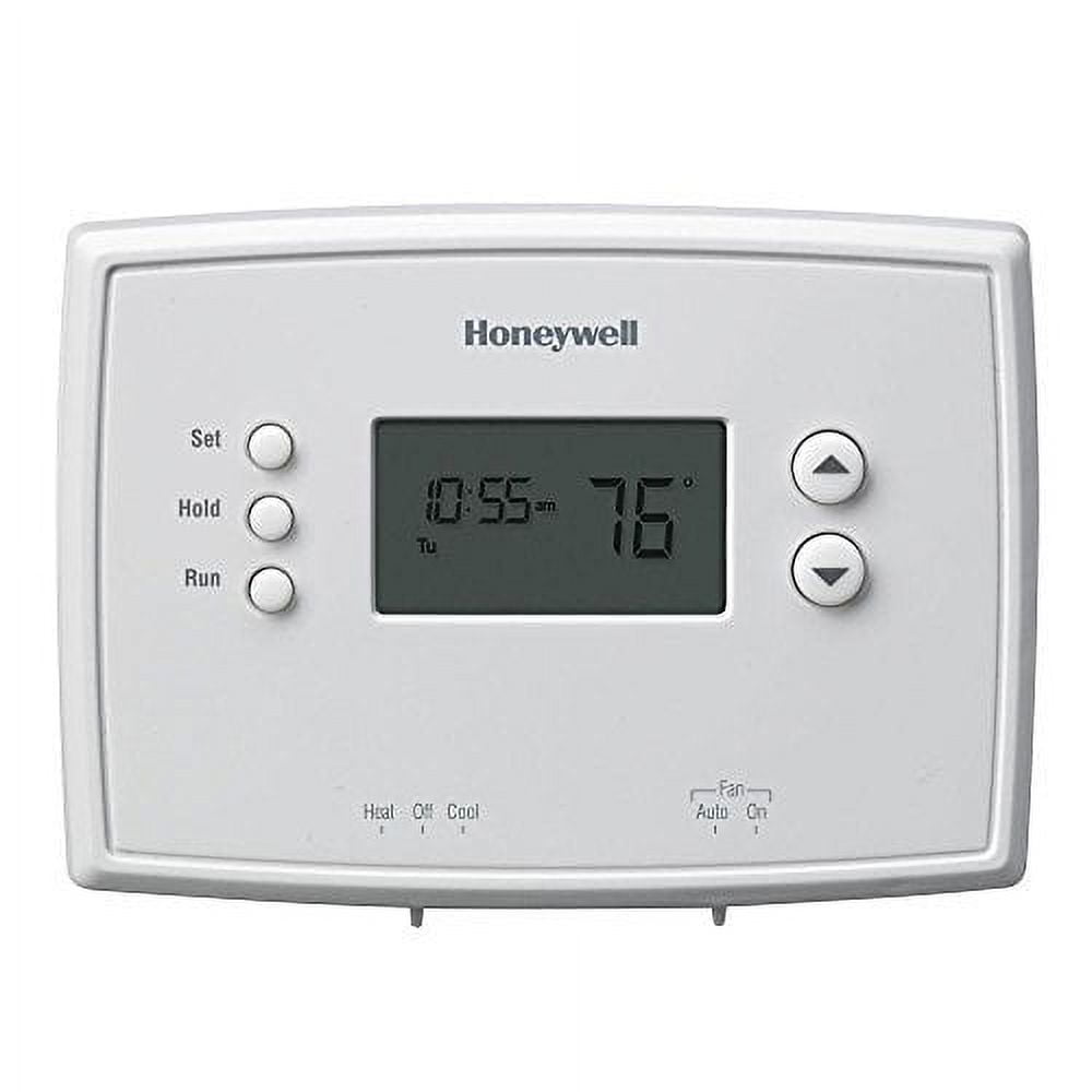 Honeywell White Digital Programmable Thermostat with Heat Pump
