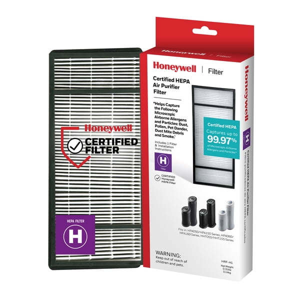 Honeywell True HEPA Filter H with Advanced Allergen Removal for Air Purifiers