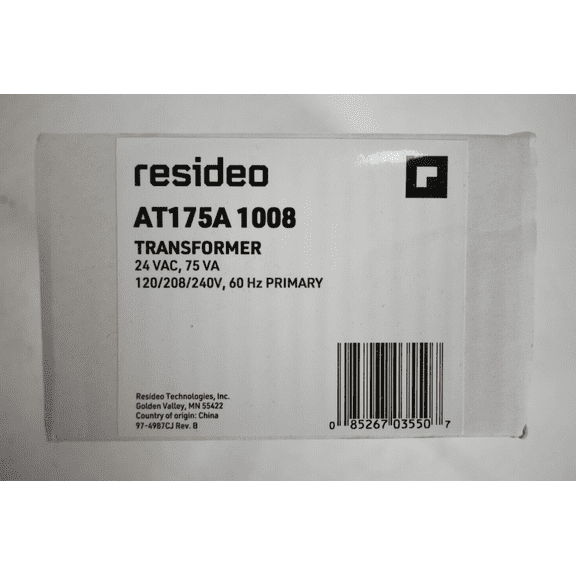 Honeywell Resido International AT175A1008/U 120/208/240 Vac Transformer