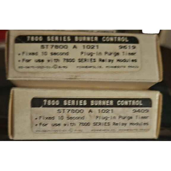 Honeywell ST7800 A 1021 Purge Timer, 10 seconds NO BOX