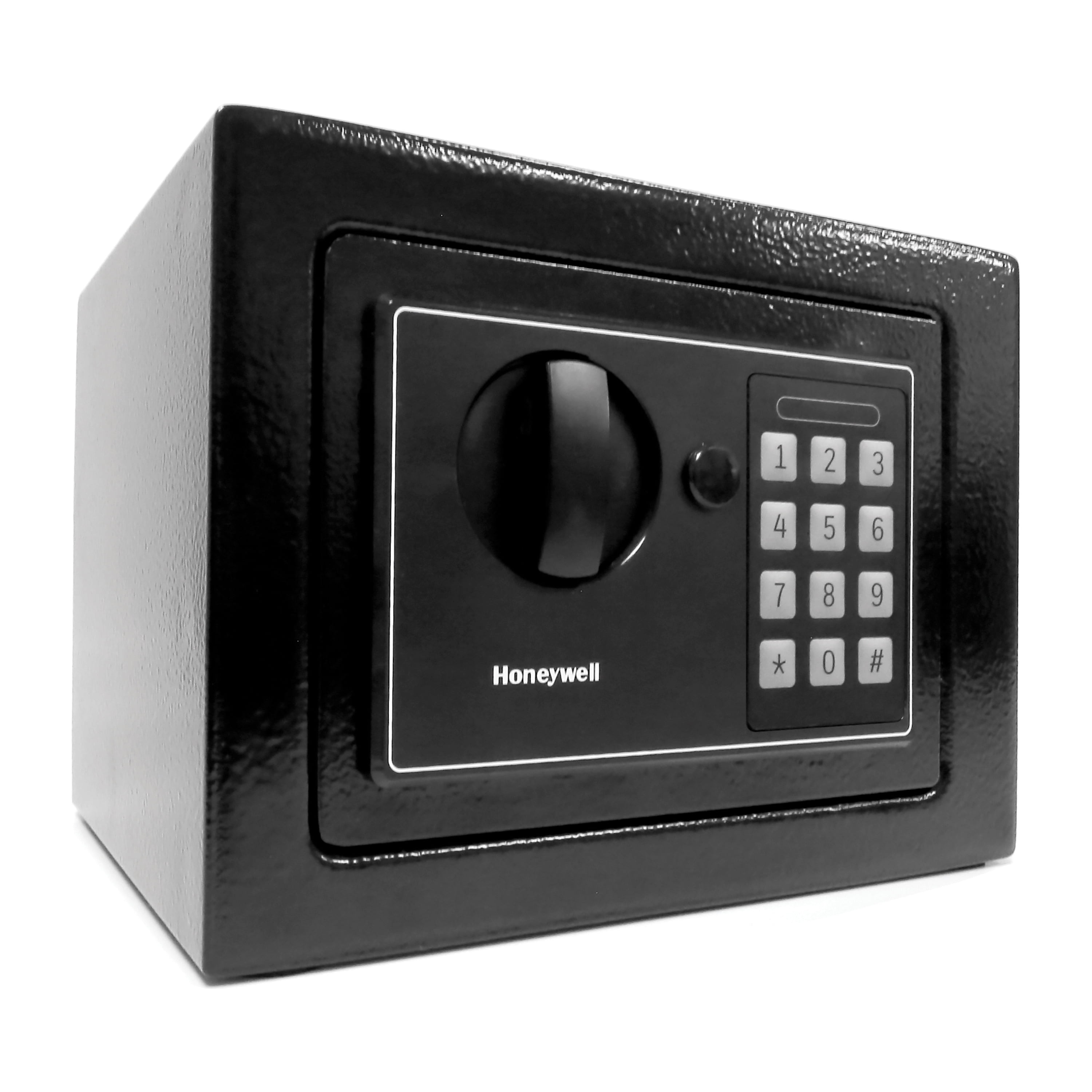 Compact Black Steel Digital Security Safe with Key