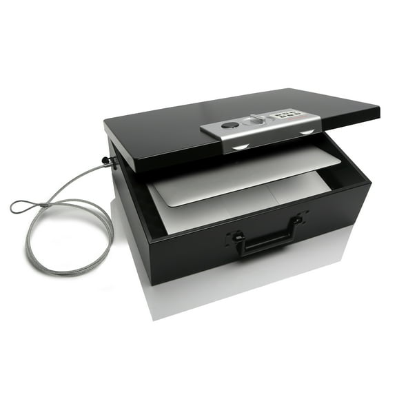 Honeywell Safes, 0.5 Cu ft, Large Steel Fire-Resistant Security Box with Digital Lock, 6110