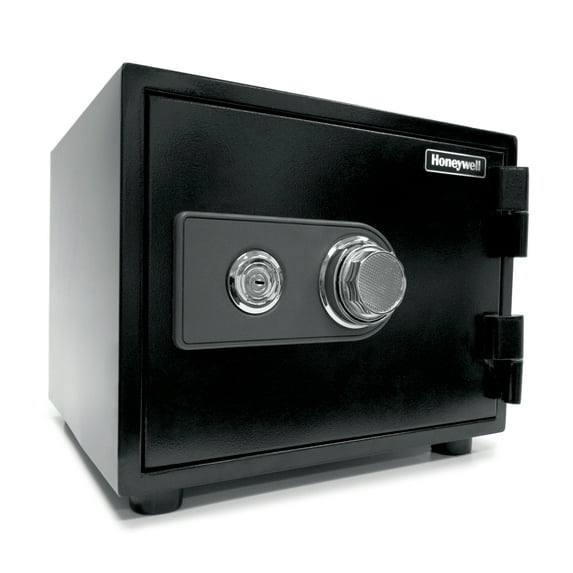 Honeywell Safes, 0.5 Cu ft, Steel Water-Resistant and 1 Hour Fire Rated Safe with Dual Dial Key Lock, 2101