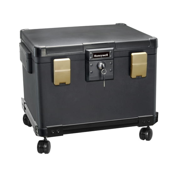 Honeywell Safes, 1.06 Cu ft, Molded Waterproof 1-Hour Fire Chest with Key Lock, 1108W
