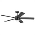 thumbnail image 1 of Honeywell Schilling 52" Ceiling Fan w/ Remote, & Reversible Blades, Matte Black, 1 of 11