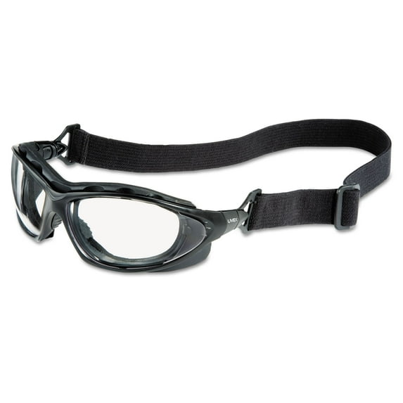 Honeywell Seismic Sealed Eyewear, Clear Uvextra Af Lens, Black Frame