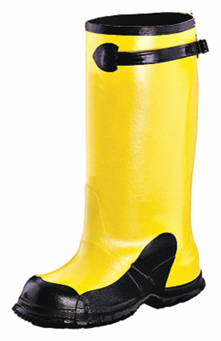 Honeywell Safety Servus SuperSize 5-Buckle Rubber Overboot - Men's Size 9, Black