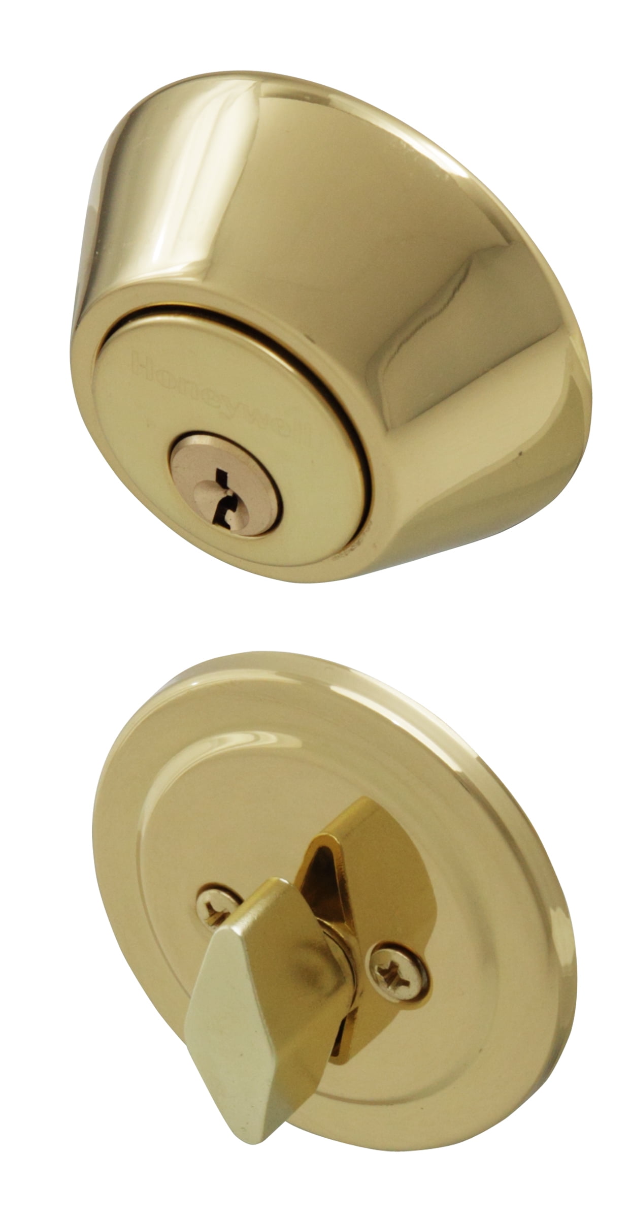 Polished Brass Single Cylinder Deadbolt Door Lock