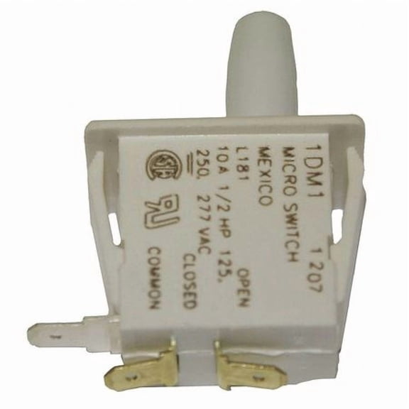 Snap Action Switch, Plunger Actuator, SPDT, 10 A at 240 V AC Contact Rating 1DM1