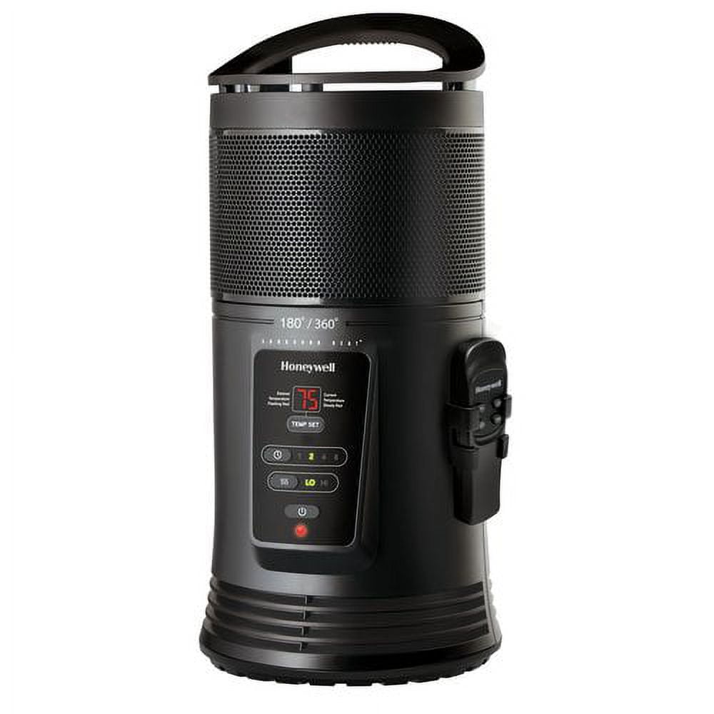 Honeywell Surround Heat Digital Ceramic Heater, HZ445R, Black