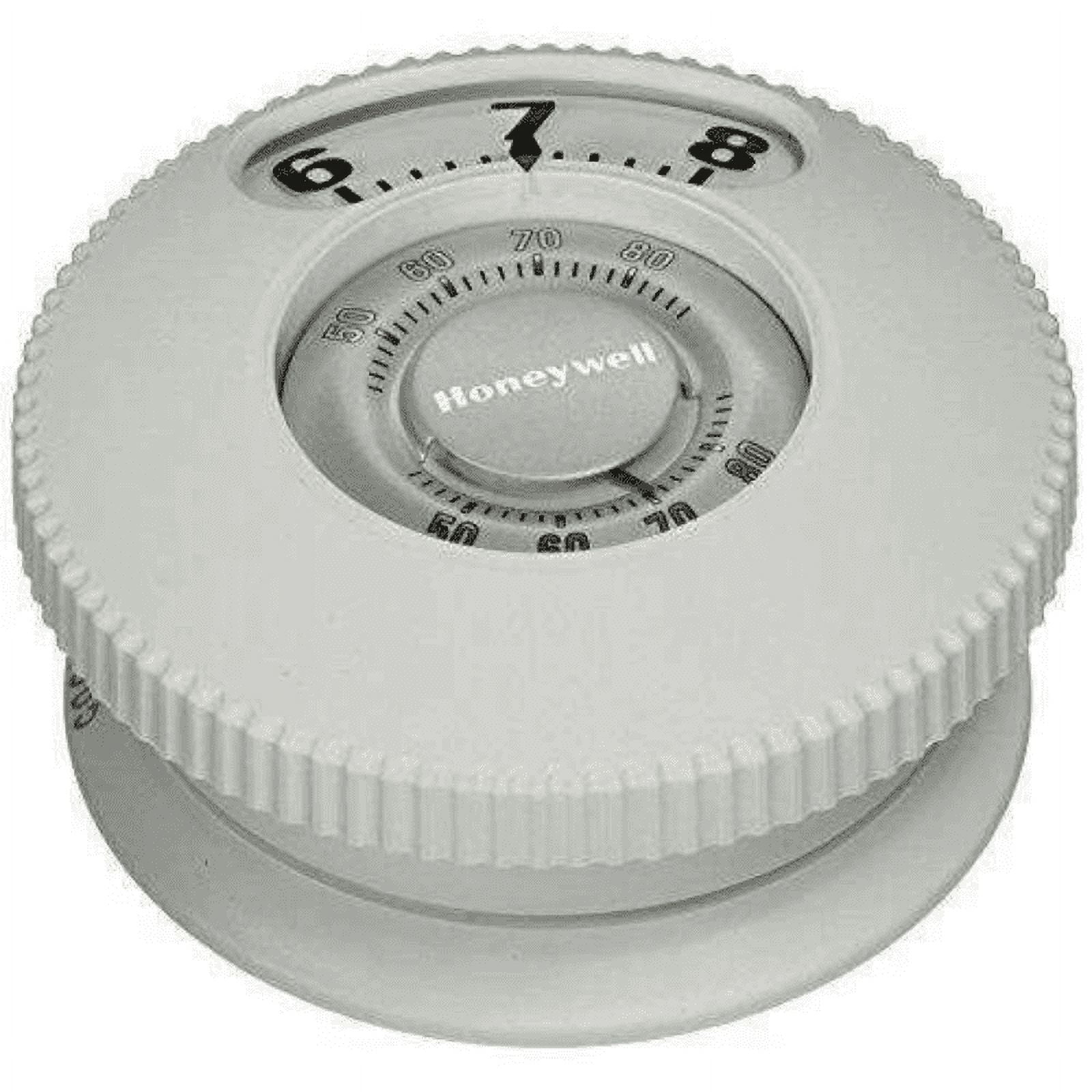 White Round Digital Low Voltage Thermostat