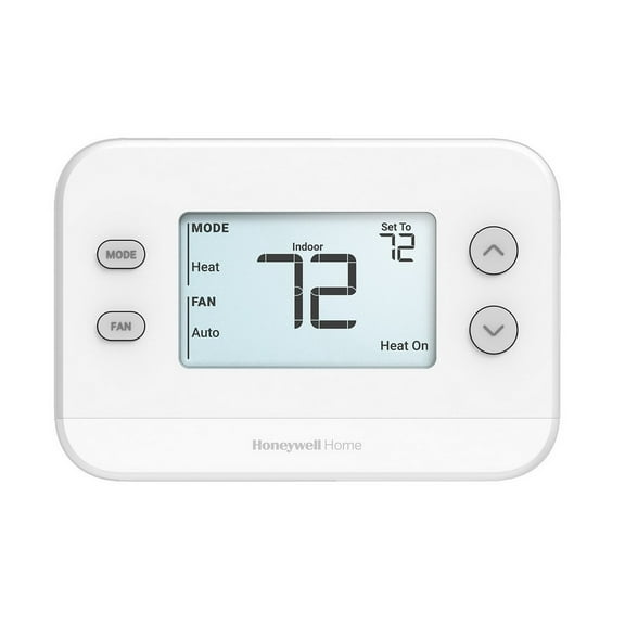Honeywell TH1110U4000 24V FOCUSPRO N100 Single Stage Non Programmable Hardwire Or Battery Powered Digital Thermostat With Backlight 1H/1C 32-90F