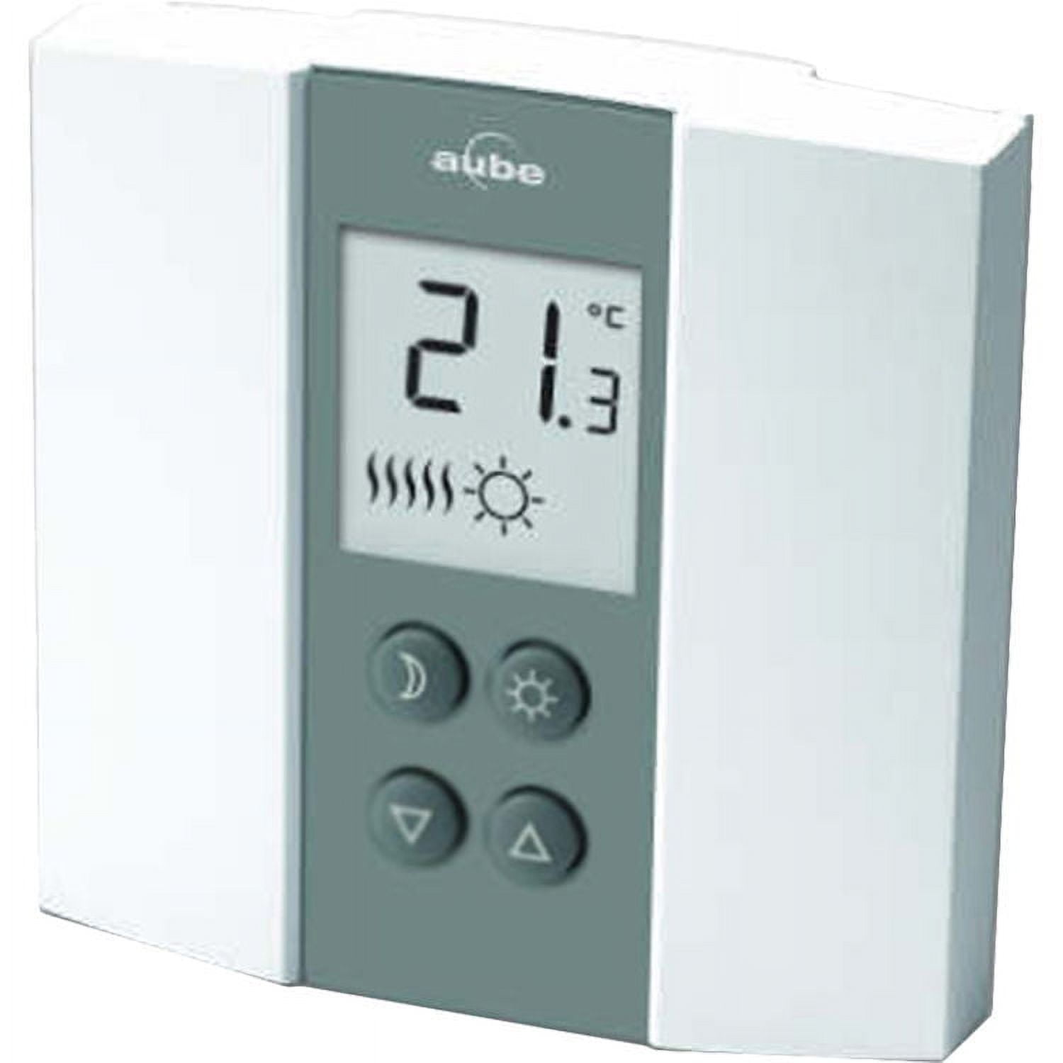 Aube White and Gray Digital Heat-Only Thermostat
