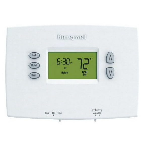 Honeywell TH2110DH1002 Thermostat, Horizontal PRO 2000 5+2 Day Programmable - Backlit, 1H/1C Dual Powered