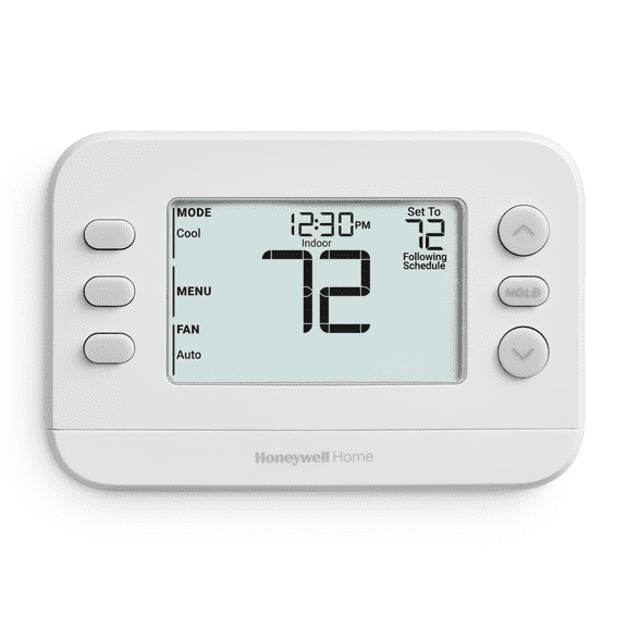 Honeywell Thermostat, 5-2 Day Digital Programmable Thermostat, White