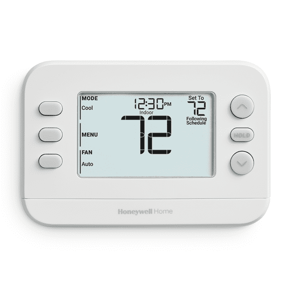 Honeywell Thermostat, 5-2 Day Digital Programmable Thermostat, White