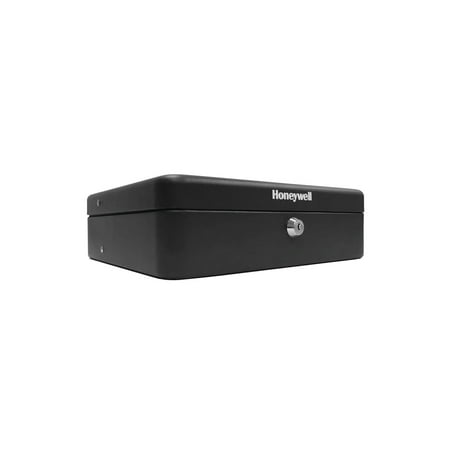 Honeywell - Steel Tiered Cash Tray with Key Lock - Black