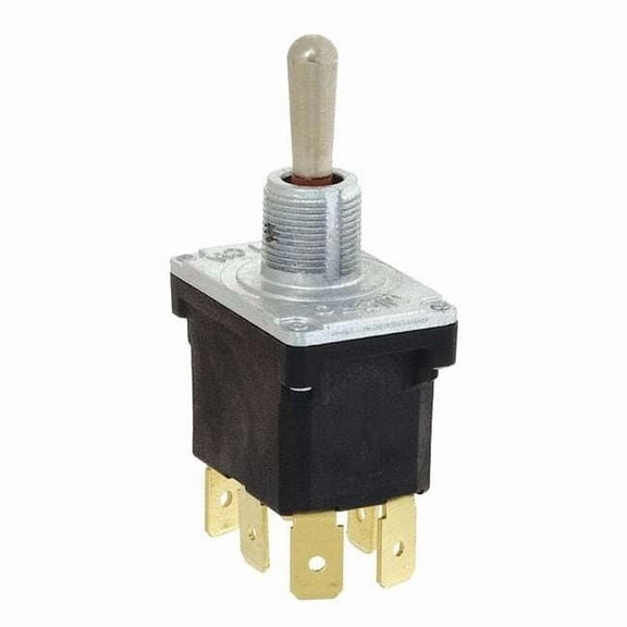 Toggle Switch - DPDT, 10A, IP67/IP68, Metal Lever, Quick Connect Terminals 32NT91-8