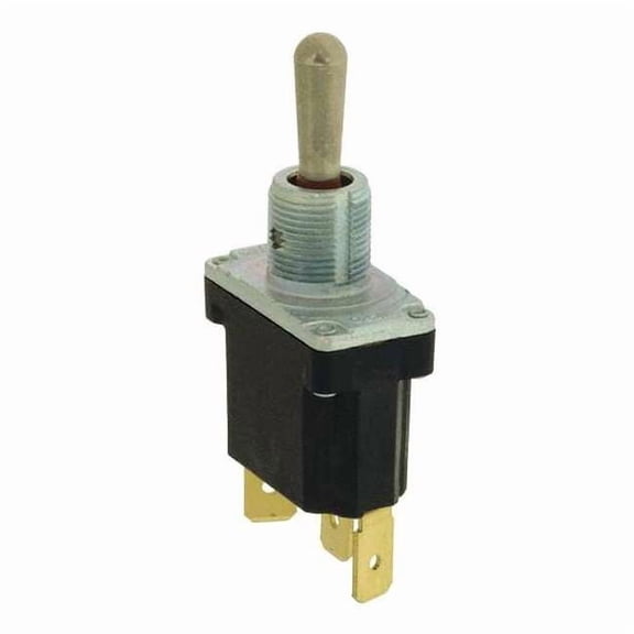 Toggle Switch, SPDT, 3 Connections, Maintained On/Maintained Off/Maintained On, 1 hp, 15A at 277V AC