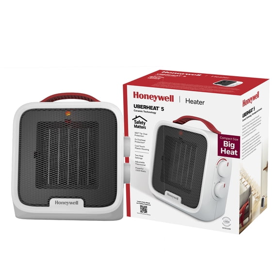 Honeywell UberHeat 5 Ceramic Portable Space Heater, HCE210W