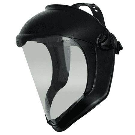 Honeywell Uvex Bionic Face Shields, Hardcoat/Antifog, Clear/Black Matte