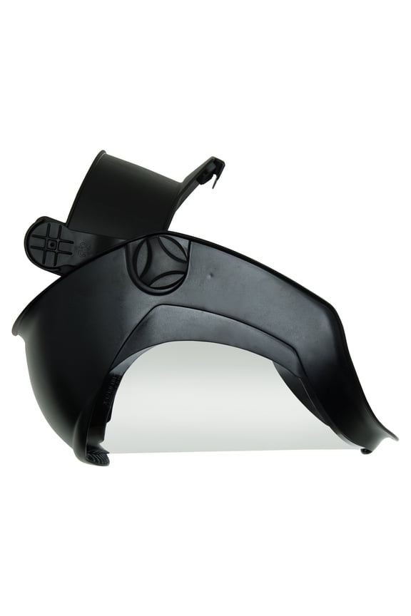 Uvex Bionic Face Shields, Polycarbonate, Anti-Fog/Hardcoat Visor, Clear/Black Matte