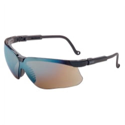 Honeywell Uvex Genesis Eyewear, Mirror Lens, Polycarbonate, Ultra-dura, Black Frame