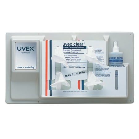 Honeywell Uvex Lens Cleaning Products, 12 1/2 in X 22 1/2 in, Permanent Station