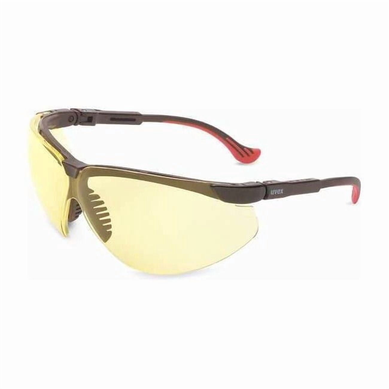 Genesis XC, Safety Glasses, Anti-Fog, Hydrophilic, Hydrophobic, Anti-Scratch, Amber Lens
